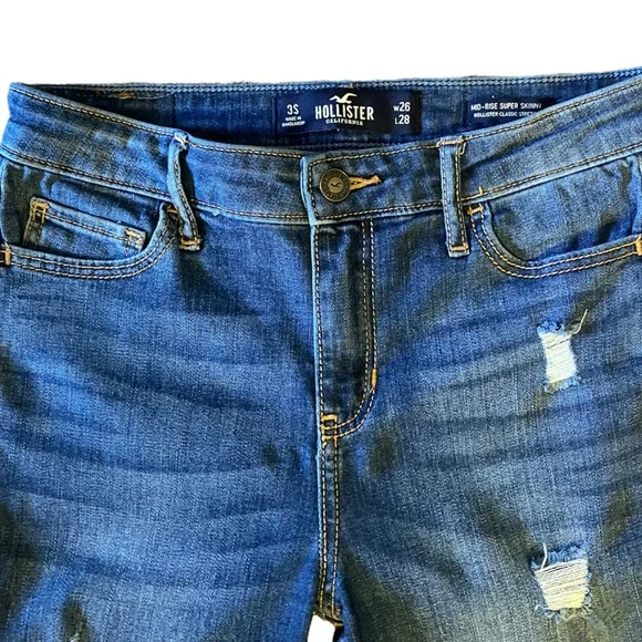 Hollister Mid-Rise Super Skinny Jeans - Picture 7 of 15